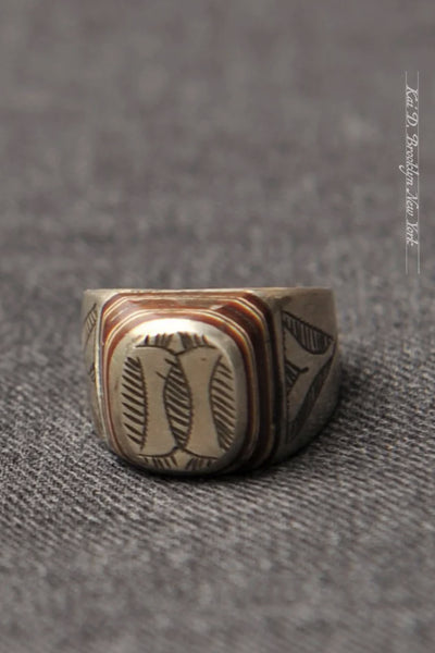 Vintage African Ring (twin bone) - Size 8.75