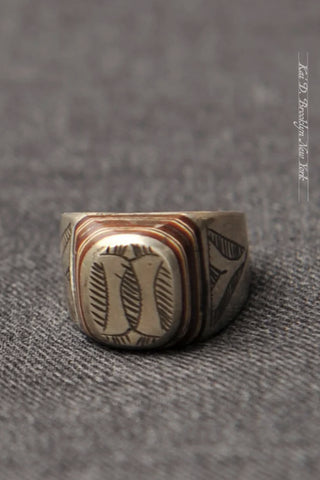 Vintage African Ring (twin bone) - Size 8.75