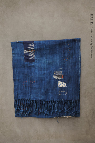 African Indigo Boro Scarf D