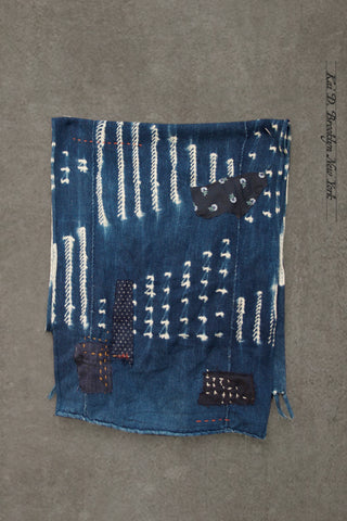 African Indigo Boro Scarf A