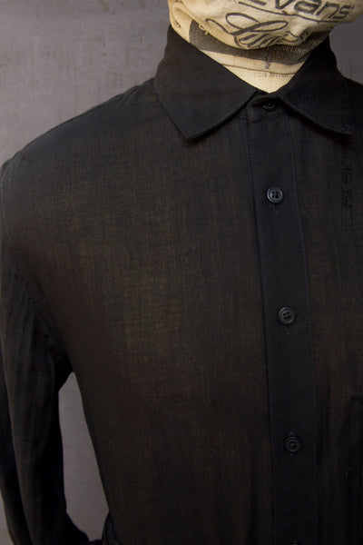Delancey Shirt - Air Weight Black Gauze - S, M, L, XL, XXL