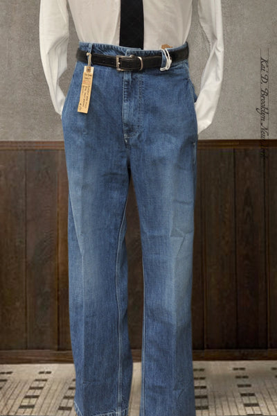 Alcatraz Work Pants - Stone Washed Denim - 48, 50, 52