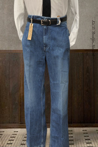 Alcatraz Work Pants - Stone Washed Denim - 48, 50, 52