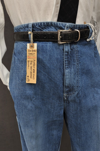 Alcatraz Work Pants - Stone Washed Denim - 48, 50, 52