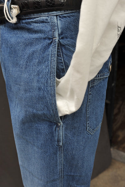 Alcatraz Work Pants - Stone Washed Denim - 48, 50, 52