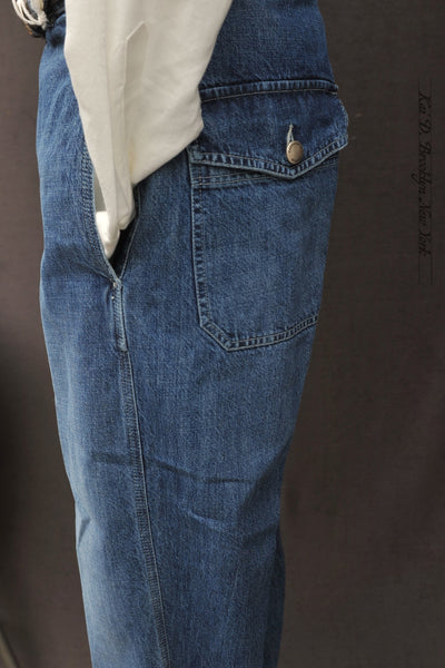 Alcatraz Work Pants - Stone Washed Denim - 48, 50, 52