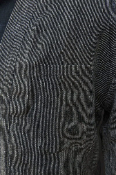 Ando Kimono Jacket - Antique Cotton Linen Stripe - L, XL (NO RETURN)