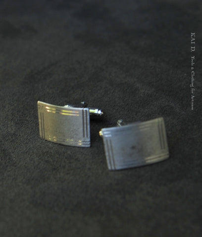 Vintage Silver Cuff Links - Anson