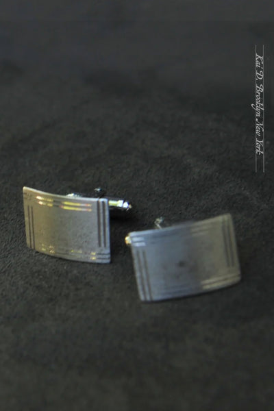 Vintage Silver Cuff Links - Anson