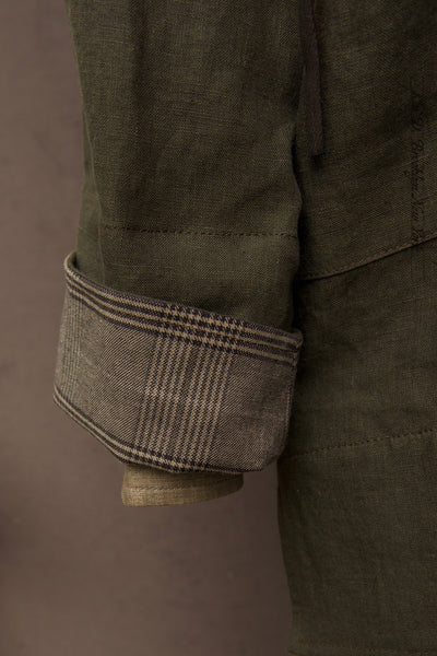 Japanese Farmer Coat - Stone Washed Belgian Linen - S, M (NO RETURN)