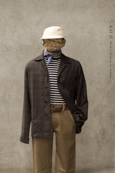 Architect Jacket - Subtle Plaid Virgin Wool - M, L