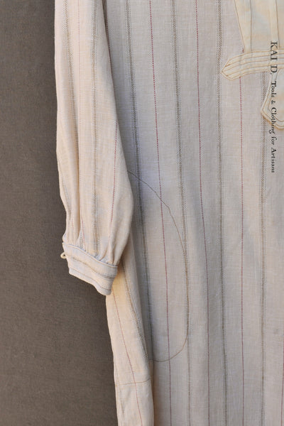 Artisan Dress - Italian Striped Linen - S