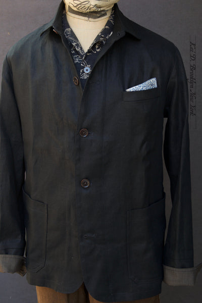 Artisan Field Jacket - Japanese Black Linen - S, M, L, XL, XXL