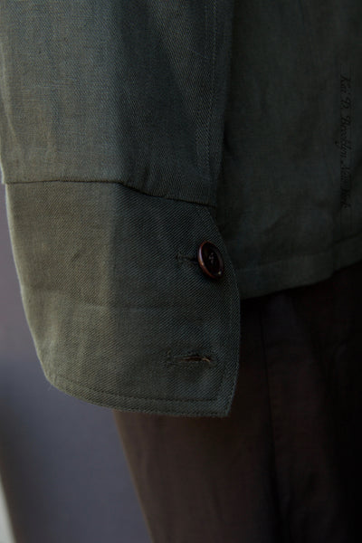 Artisan Field Jacket - Emerald Green Linen - S, L, XL, XXL