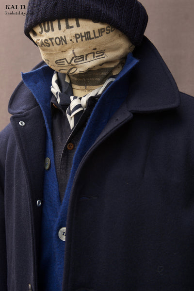 Atlas Wool Felt Jacket - Navy - S, M, L, XL