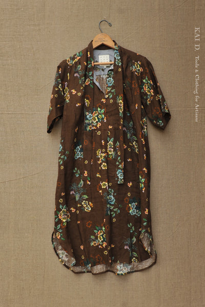 Audrey Dress - Floral Linen - S