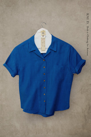 Margaret Shirt - Azure Blue - S, M