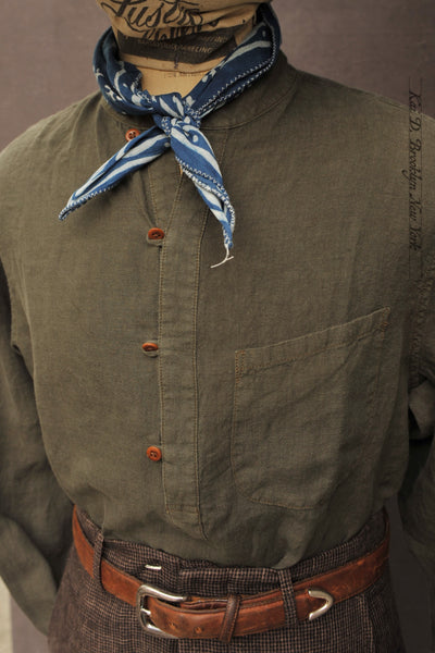 Okada Smock Shirt - Dusty Basil  - L