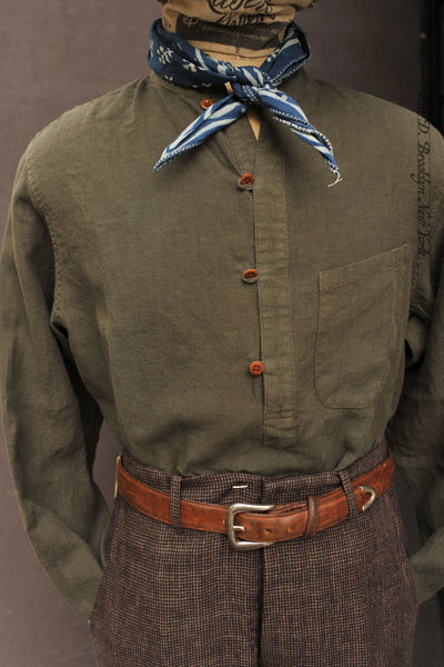 Okada Smock Shirt - Dusty Basil  - L