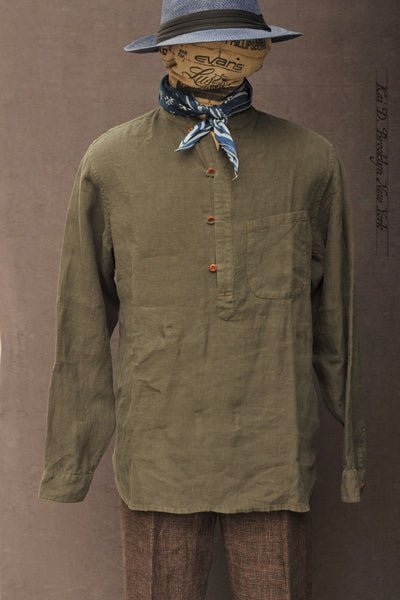 Okada Smock Shirt - Dusty Basil  - L