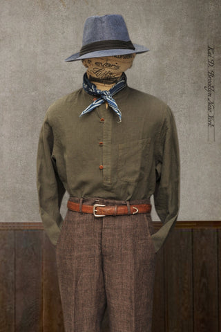 Okada Smock Shirt - Dusty Basil  - M, L