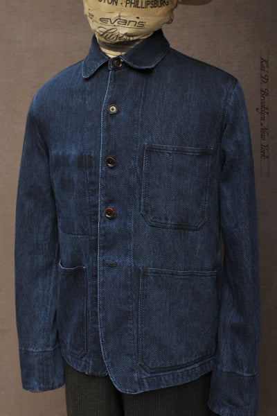 Skillman Jacket - Beaded Sashiko Cotton - S, M, L, XL, XXL