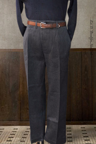 Wide Leg Vintage Bedford Cord Pants - 32/33