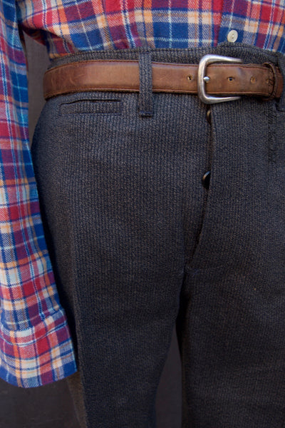 Wide Leg Vintage Bedford Cord Pants - 32/33