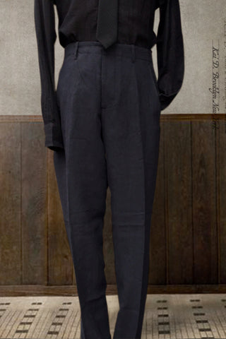 Belgian Linen Borough Pants - Washed  Navy - 30, 32, 34