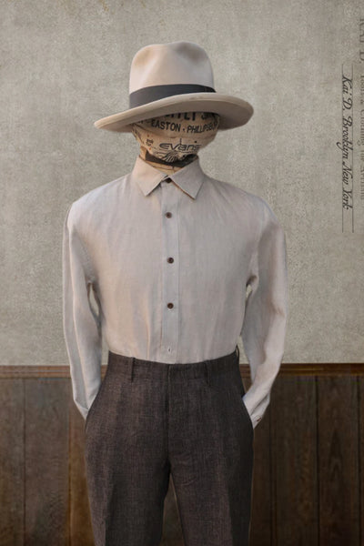 Delancey Shirt - Belgian Linen - Sand - S, L, XL, XXL