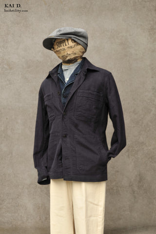 Bertram Work Jacket - Navy - M, XL