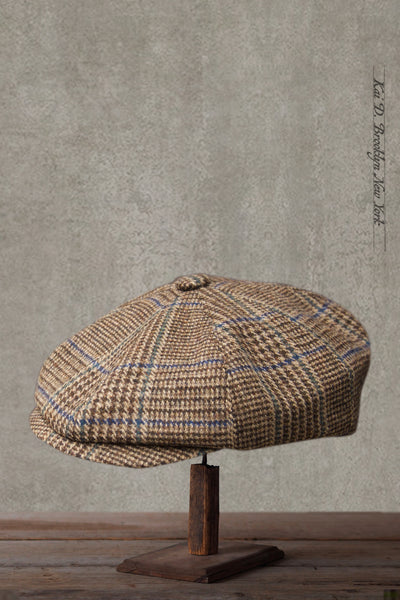 Peaky Hat - Wool Cashmere Big Plaid - M, L, XL