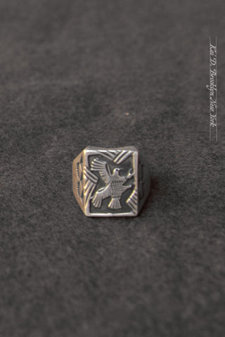 Vintage Signet Ring - Native American Bird - Size 10
