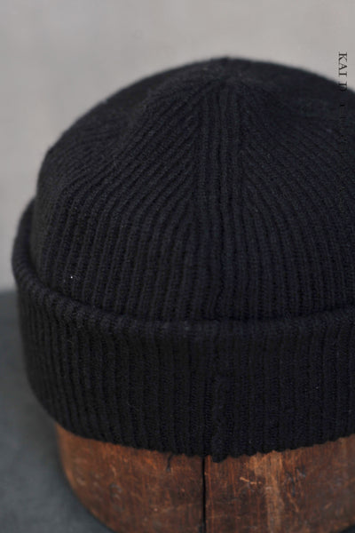 Mongolian Cashmere Beanie - Black