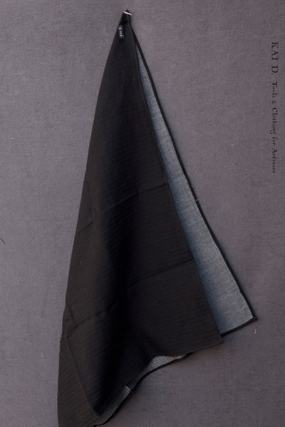 Cotton Large Bandana - Soft Double Gauze Cotton - Black