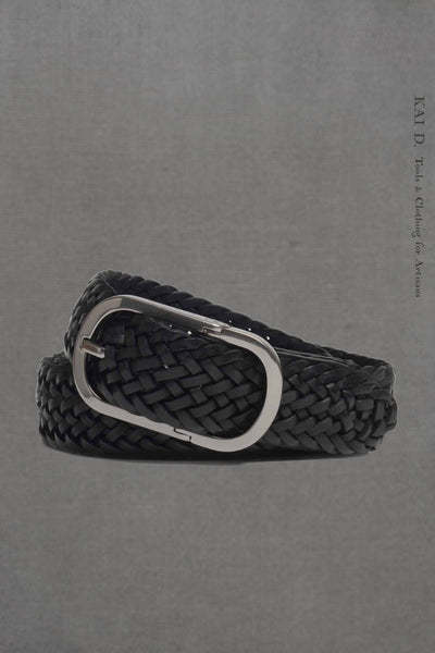 Cliquet Braided Belt - Black - L, XL