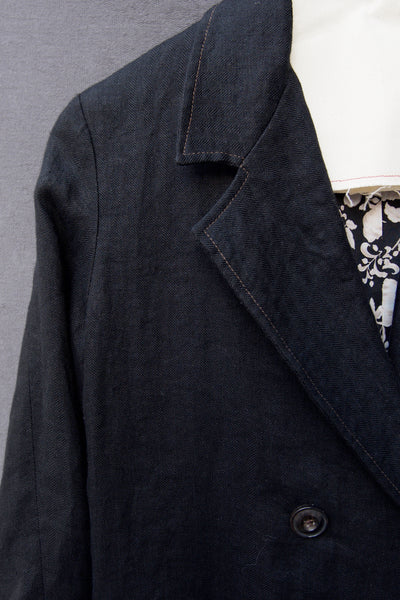 Blanchett Japanese Linen  Jacket - Black - S, M