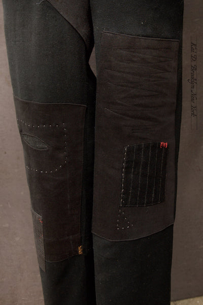 Wool Cashmere Boro Trousers - Black - 34 (NO RETURN)