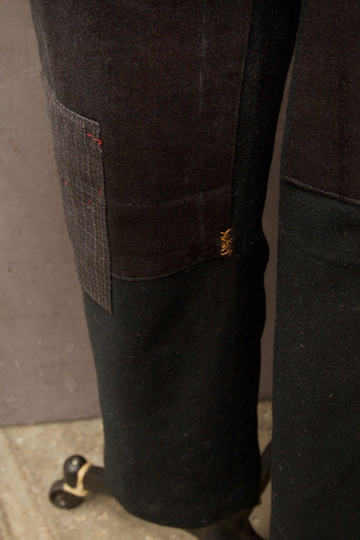 Wool Cashmere Boro Trousers - Black - 34 (NO RETURN)