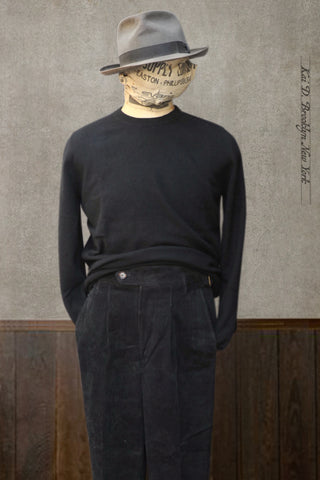 Mongolian Cashmere Sweater - Black - M, L, XL