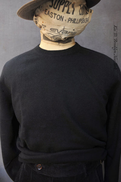 Mongolian Cashmere Sweater - Black - M, L, XL