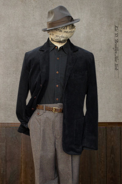 Shoemaker's Jacket - Black Corduroy - M, L