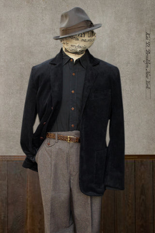 Shoemaker's Jacket - Black Corduroy - M, L