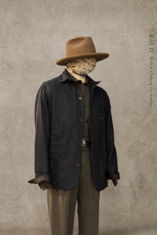 Degas Work Jacket - Wool Cashmere - Black - M, L, XL, XXL (NO RETURN)