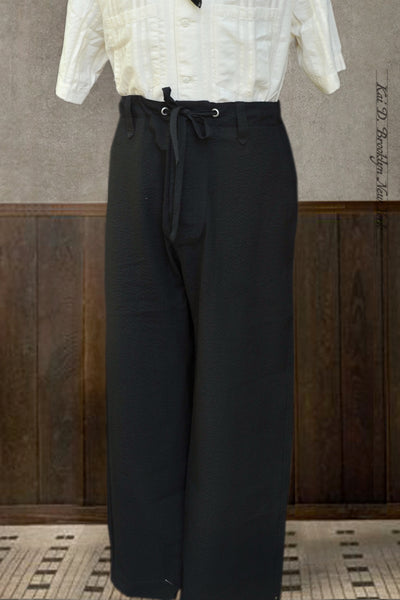 Le Nervi Trousers - Seersucker - 30, 32, 34, 36