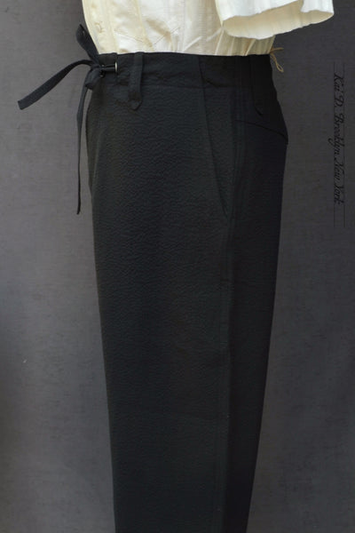 Le Nervi Trousers - Seersucker - 30, 32, 34, 36