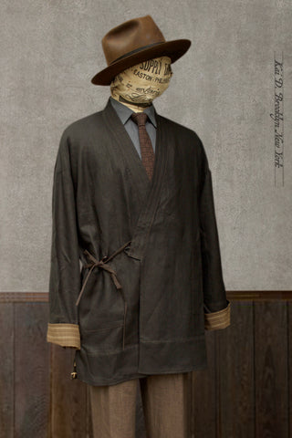 Japanese Farmer Coat - Japanese Linen - S, M (NO RETURN)