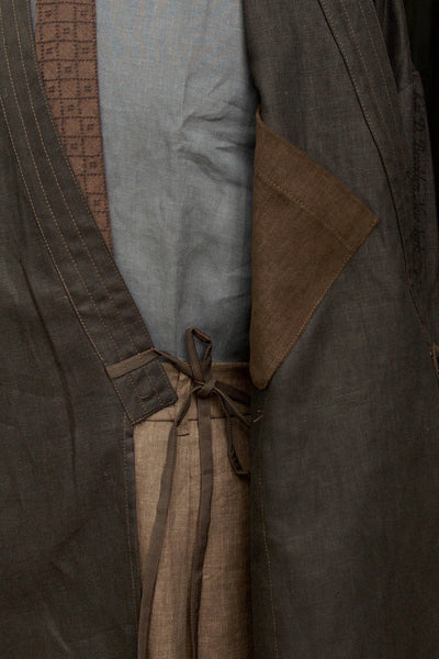 Japanese Farmer Coat - Japanese Linen - S, M (NO RETURN)