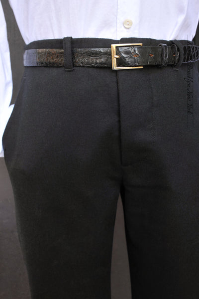 Borough Pants - English Wool Flannel - Black - 30, 32, 34, 36