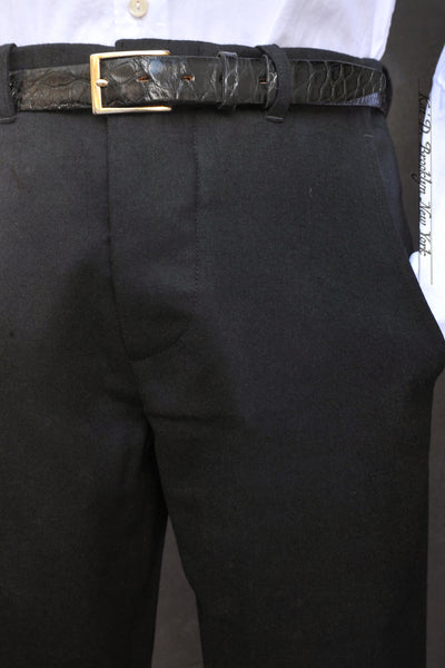 Borough Pants - English Wool Flannel - Black - 30, 32, 34, 36